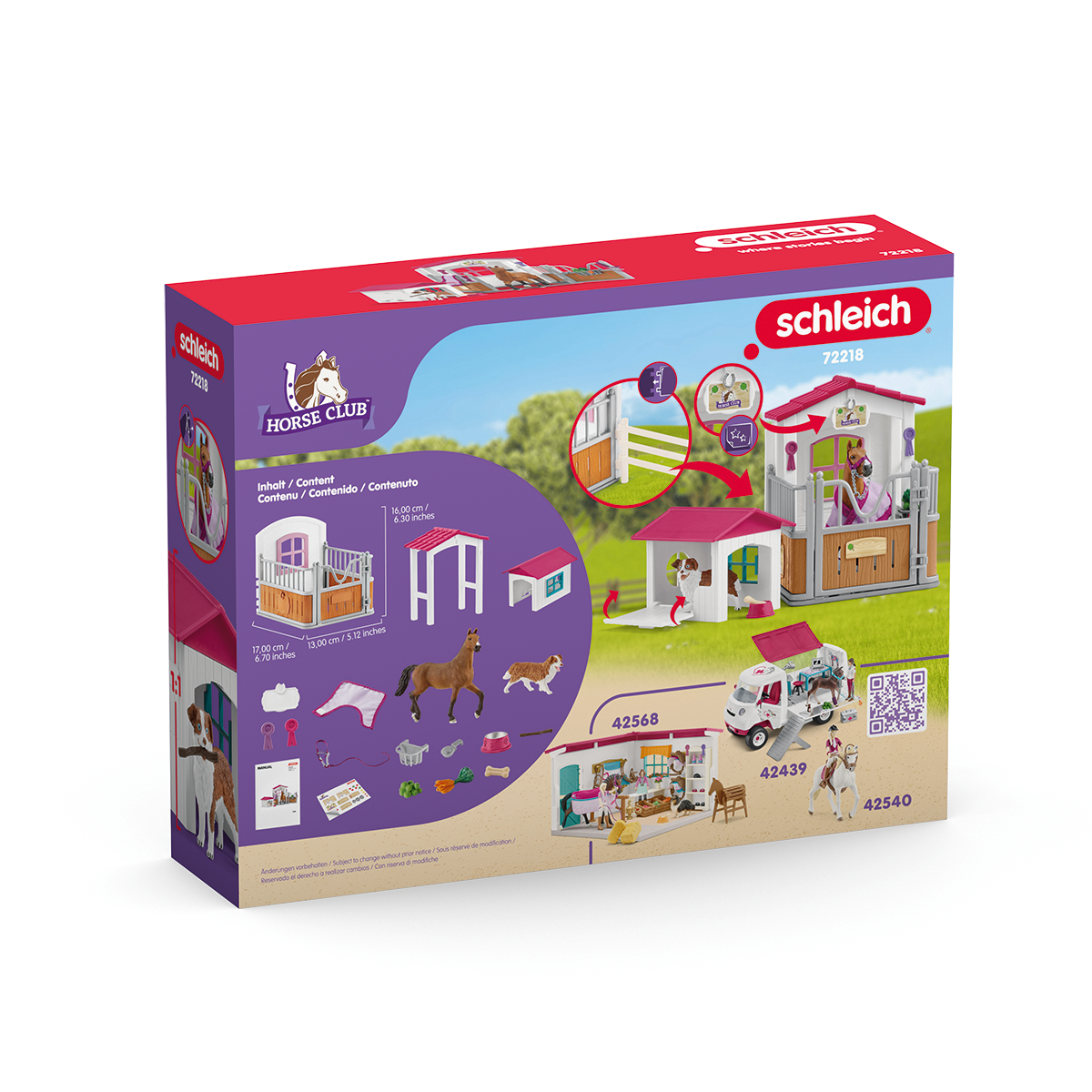 Schleich Horse Club 72218 Box cavalli con cuccia scuderia gioco