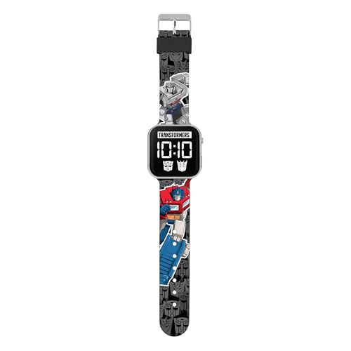 Transformers orologio bambino digitale LED silicone nero