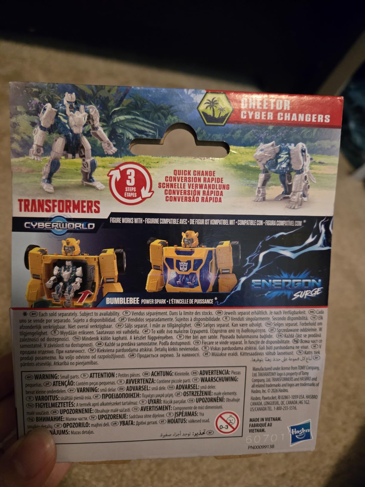 Transformers Cyberworld Cheetor Energon Surge 10 cm bestia