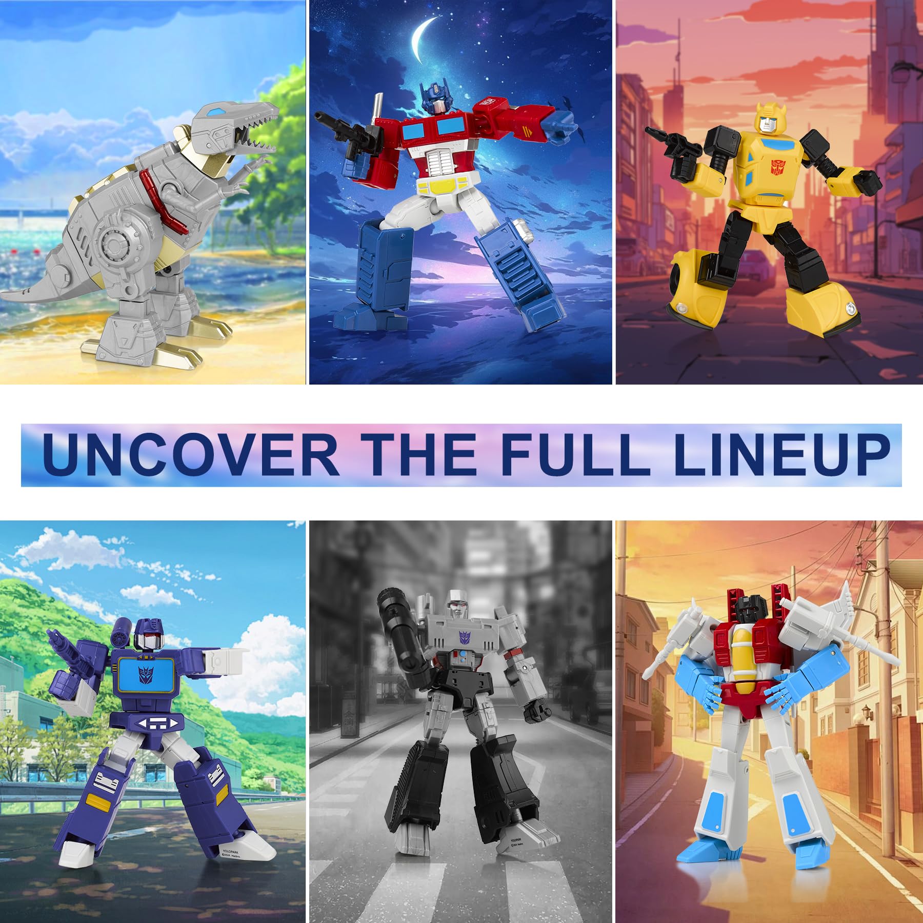 Transformers G1 action figure set 6 pezzi 12 cm