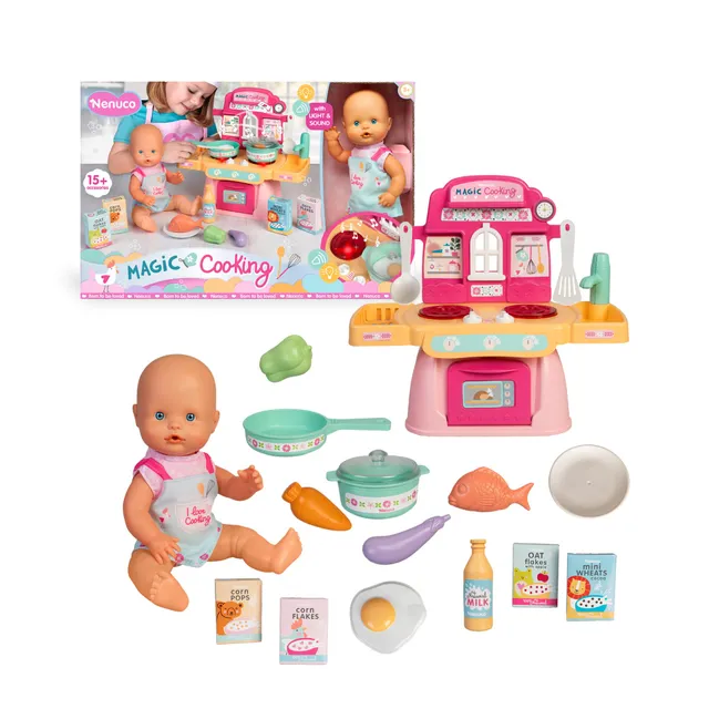 Nenuco Magic Cooking bambola 30cm con cucina luci e suoni