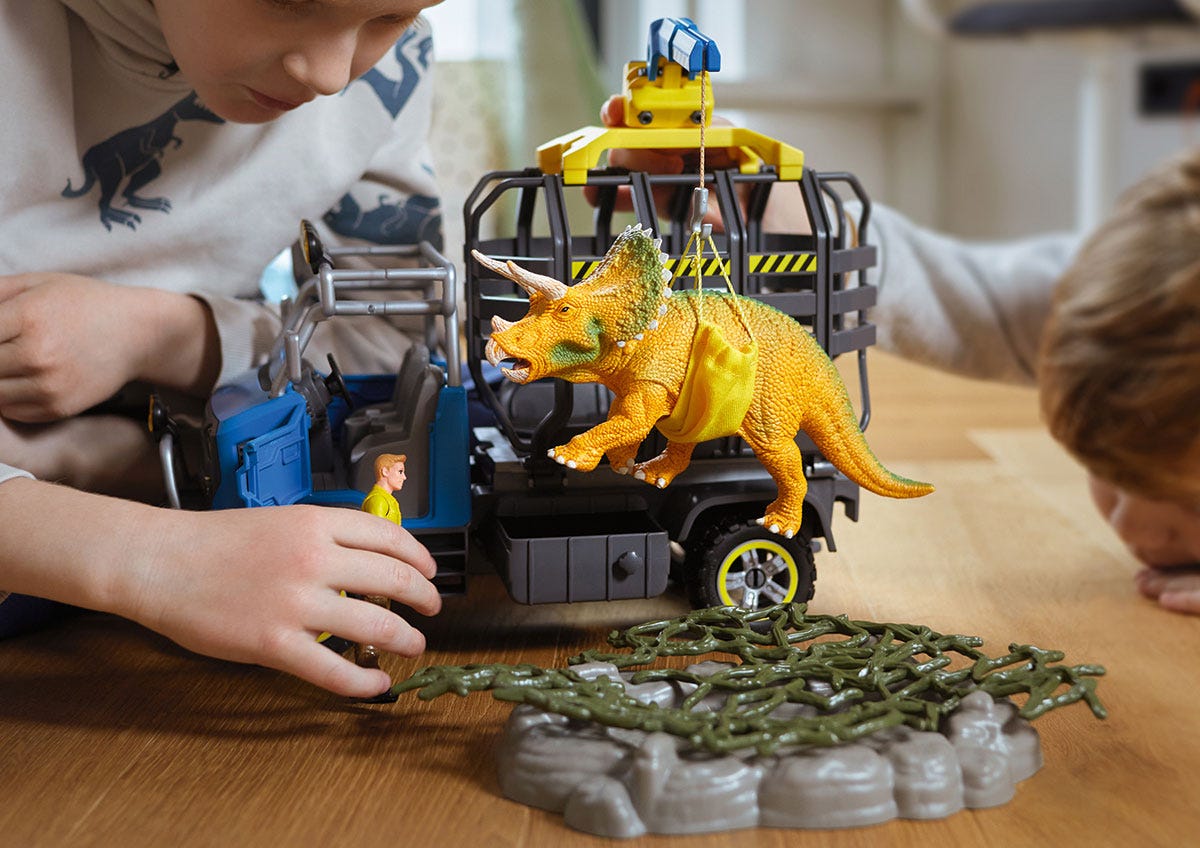 Schleich Dinosaurs Missione dinosauri camion 42565 gru