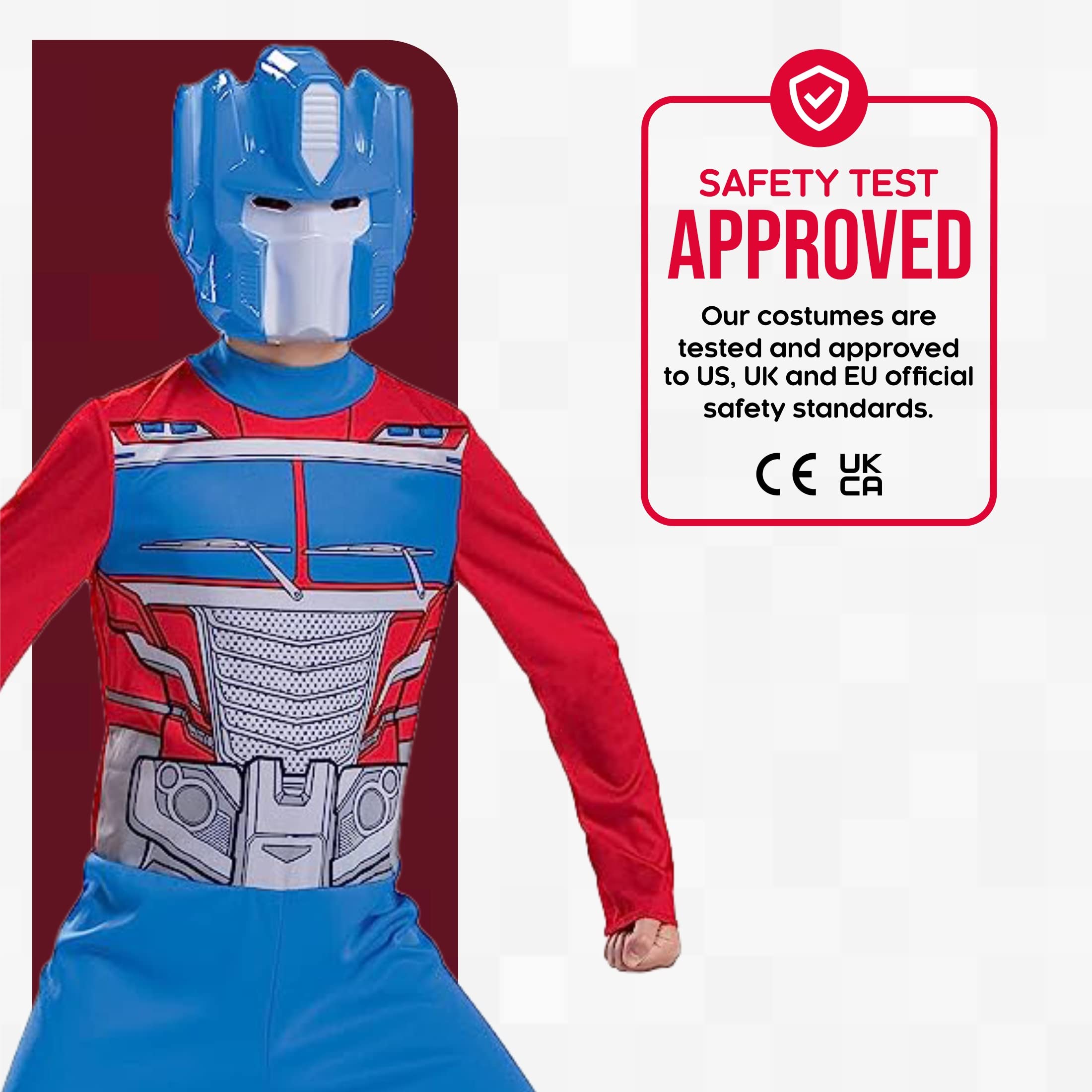 Transformers Optimus Prime costume bambino M tuta e maschera