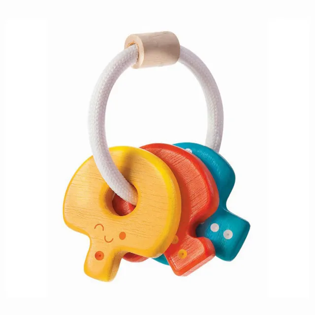 Kreativa Wooden Rattles Rattle Keys sonaglio legno chiavi