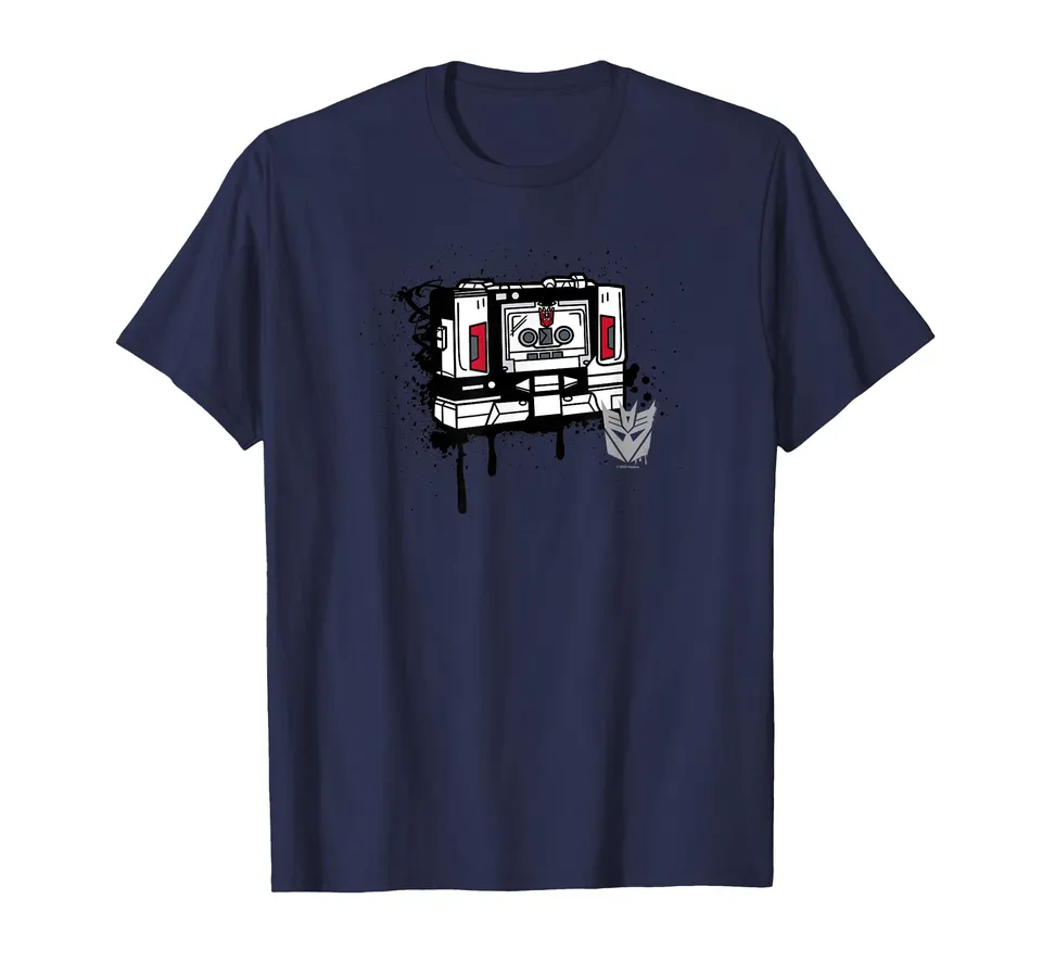 Transformers Soundwave Tape Cassette Maglietta graffiti