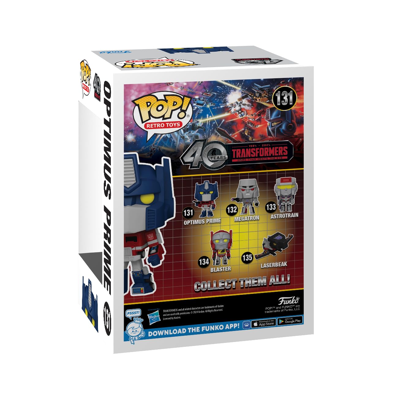 Funko Pop Retro Transformers G1 Optimus Prime figura vinile 9,5 cm