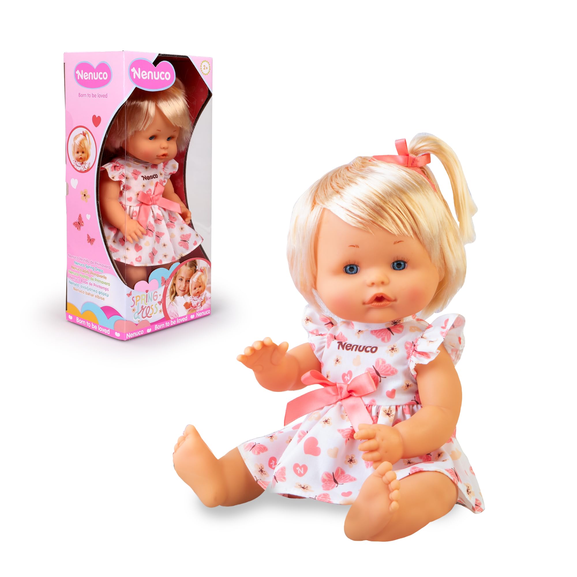 Nenuco Bambole bambola 35 cm vestito primaverile farfalle