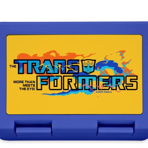 Transformers Logo More Than Meets Eye lunchbox portapranzo blu