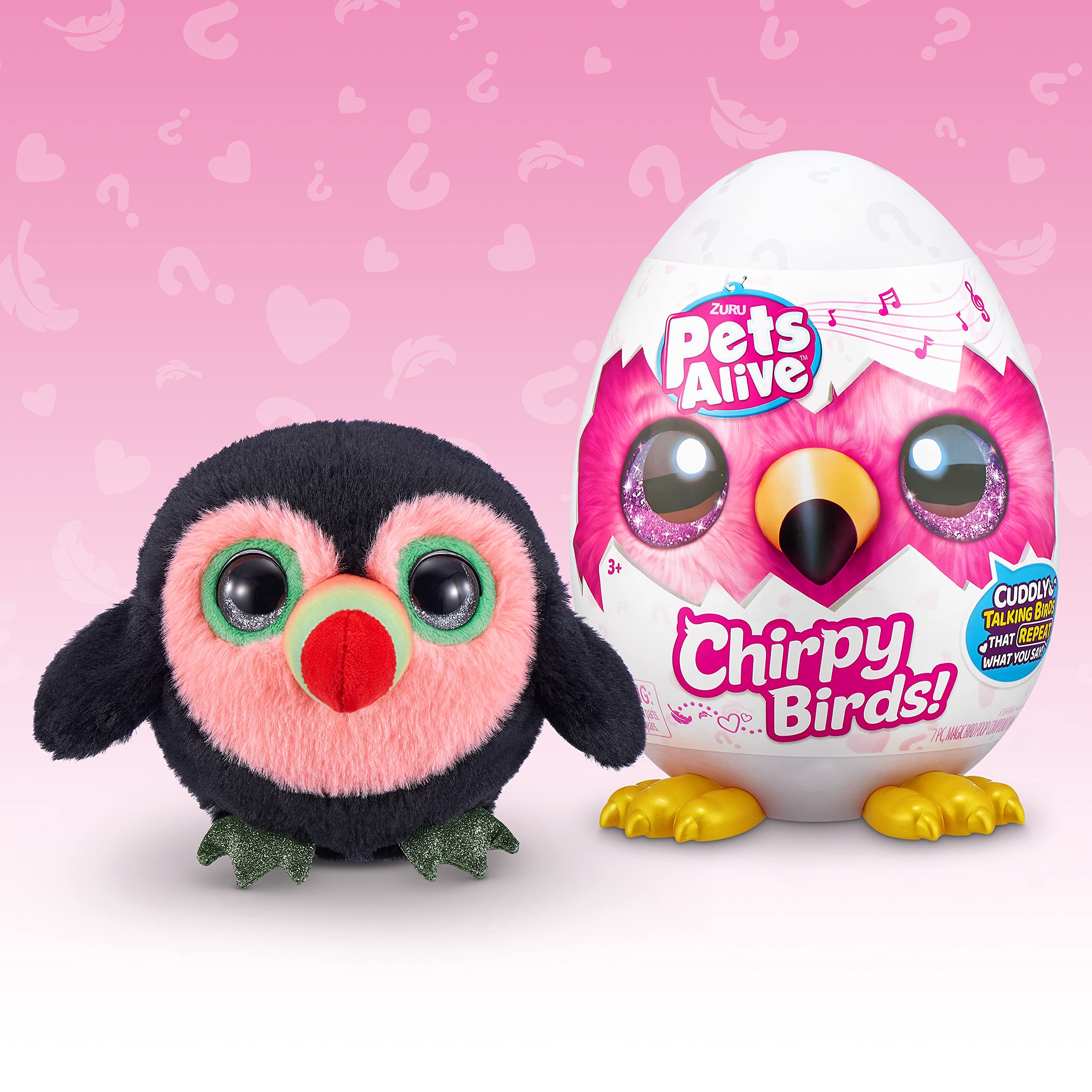 Pets Alive Chirpy Birds Tucano peluche interattivo uovo