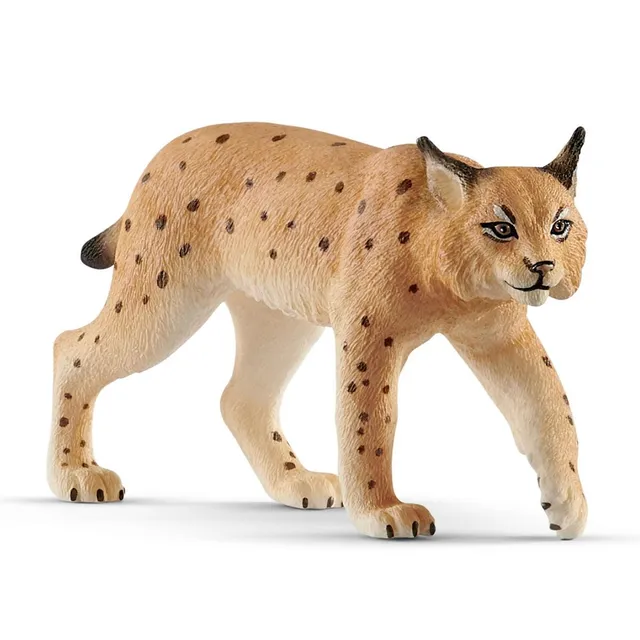 Schleich Wild Life Lince animale giocattolo bundle predatore