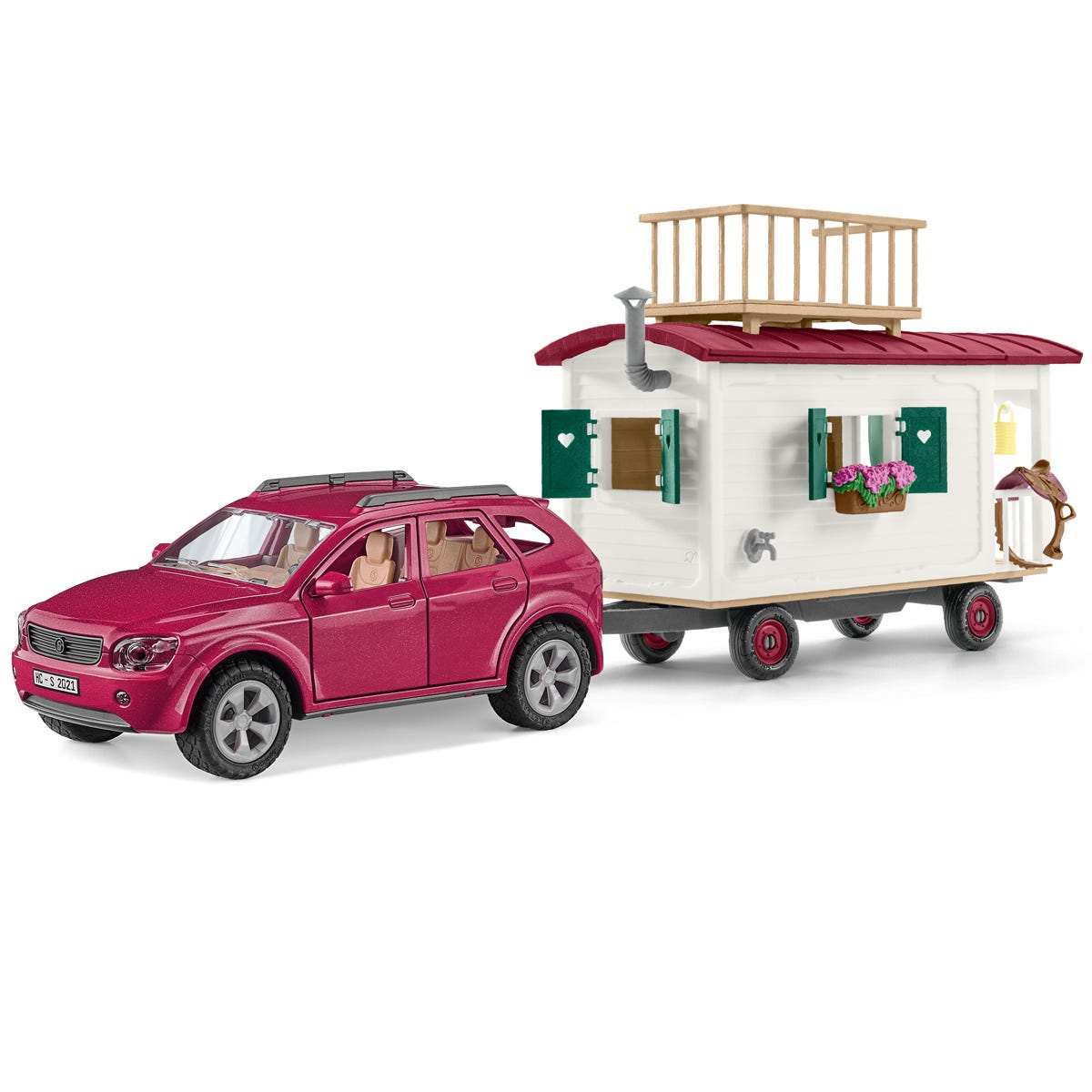 Schleich HORSE CLUB Viaggio in campeggio con roulotte playset 72205