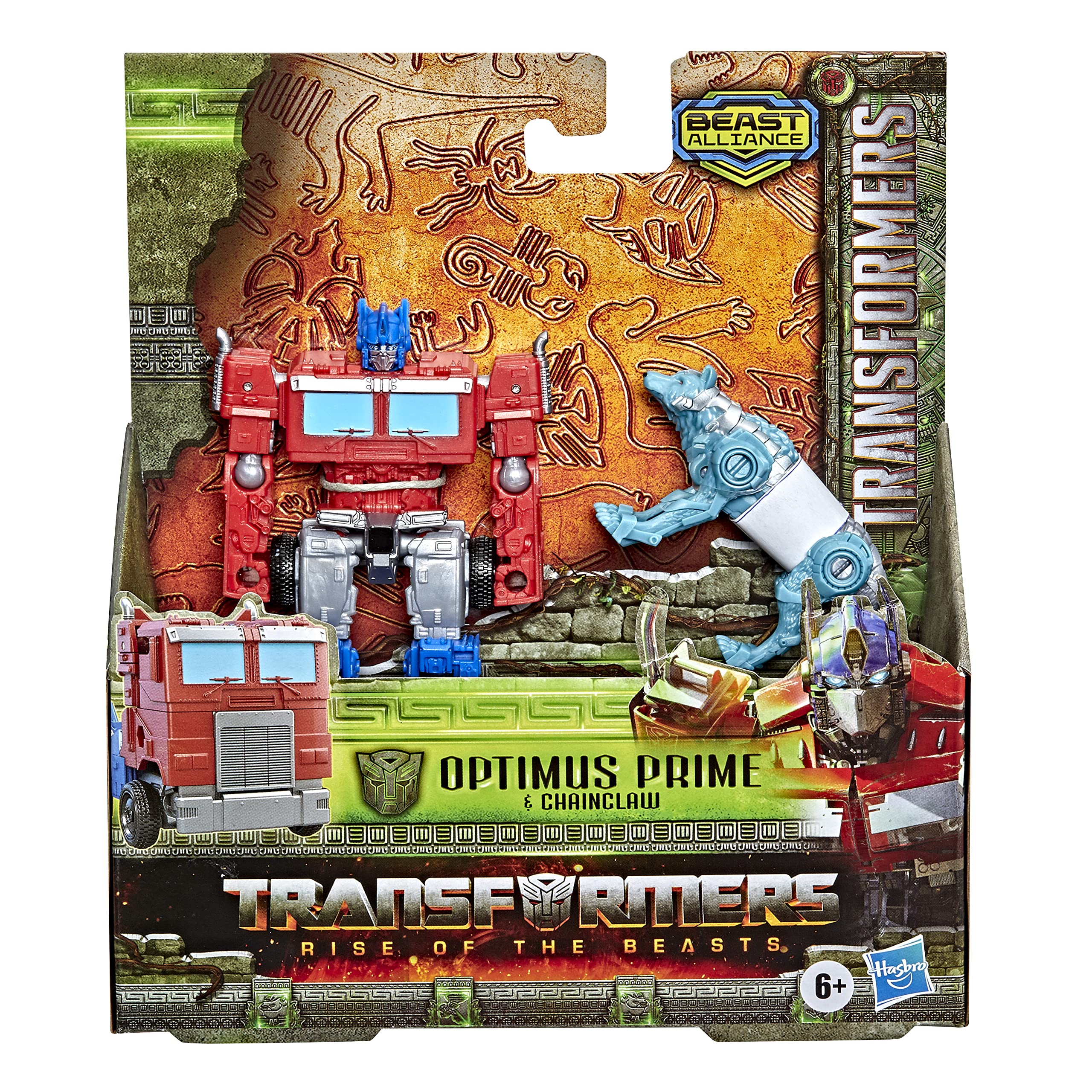 Transformers Rise of the Beasts Weaponizers Optimus Prime Chainclaw pack 2pz