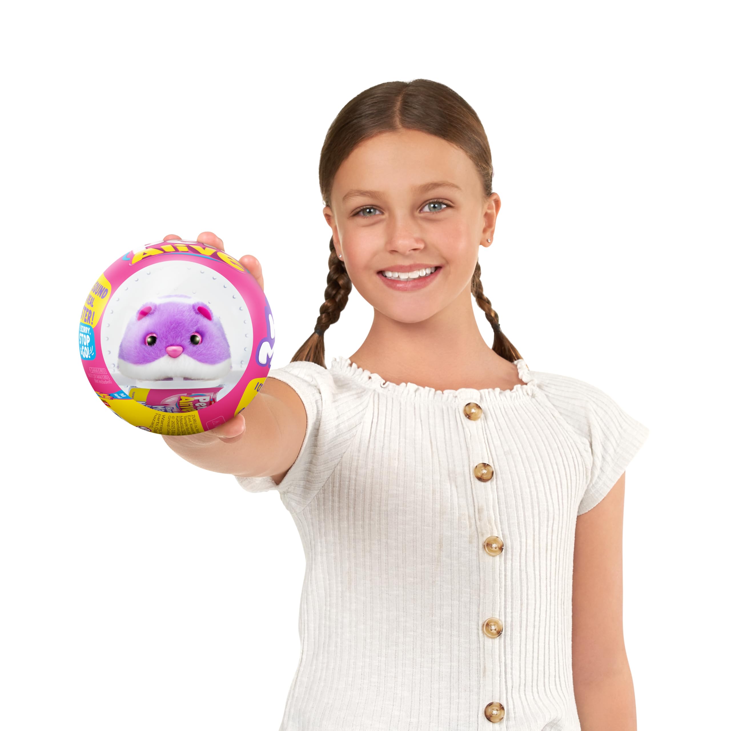 Pets Alive Hamster Mania viola peluche interattivo 20 suoni