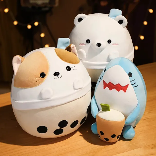 ToyalFriends Food & Drinks orso bubble tea peluche 25cm morbido