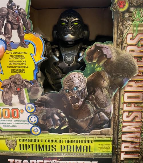 Transformers Rise of the Beasts Command Convert Optimus Primal elettronico 31,5 cm