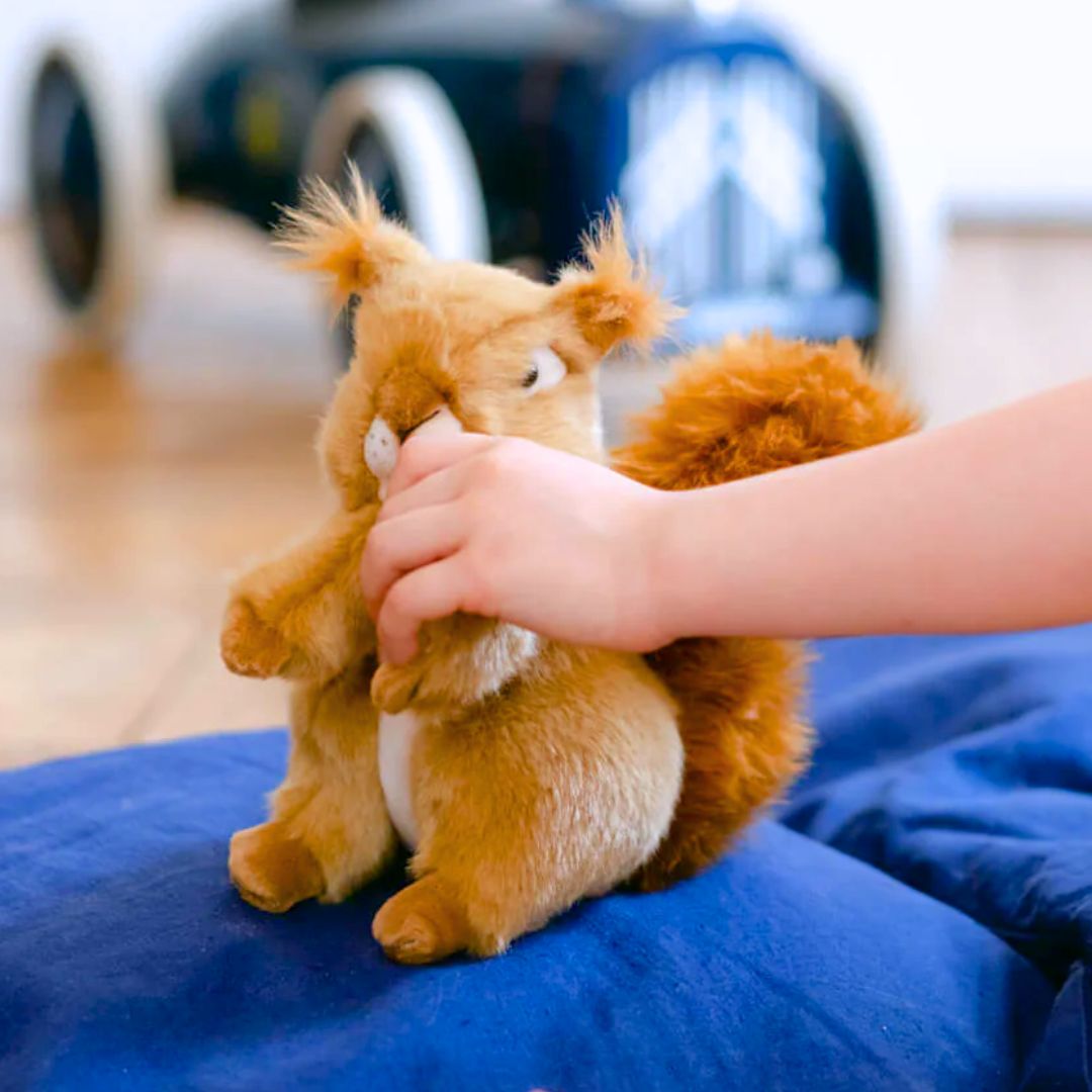 La Pelucherie Forest Léo peluche scoiattolo 18 cm nocciola