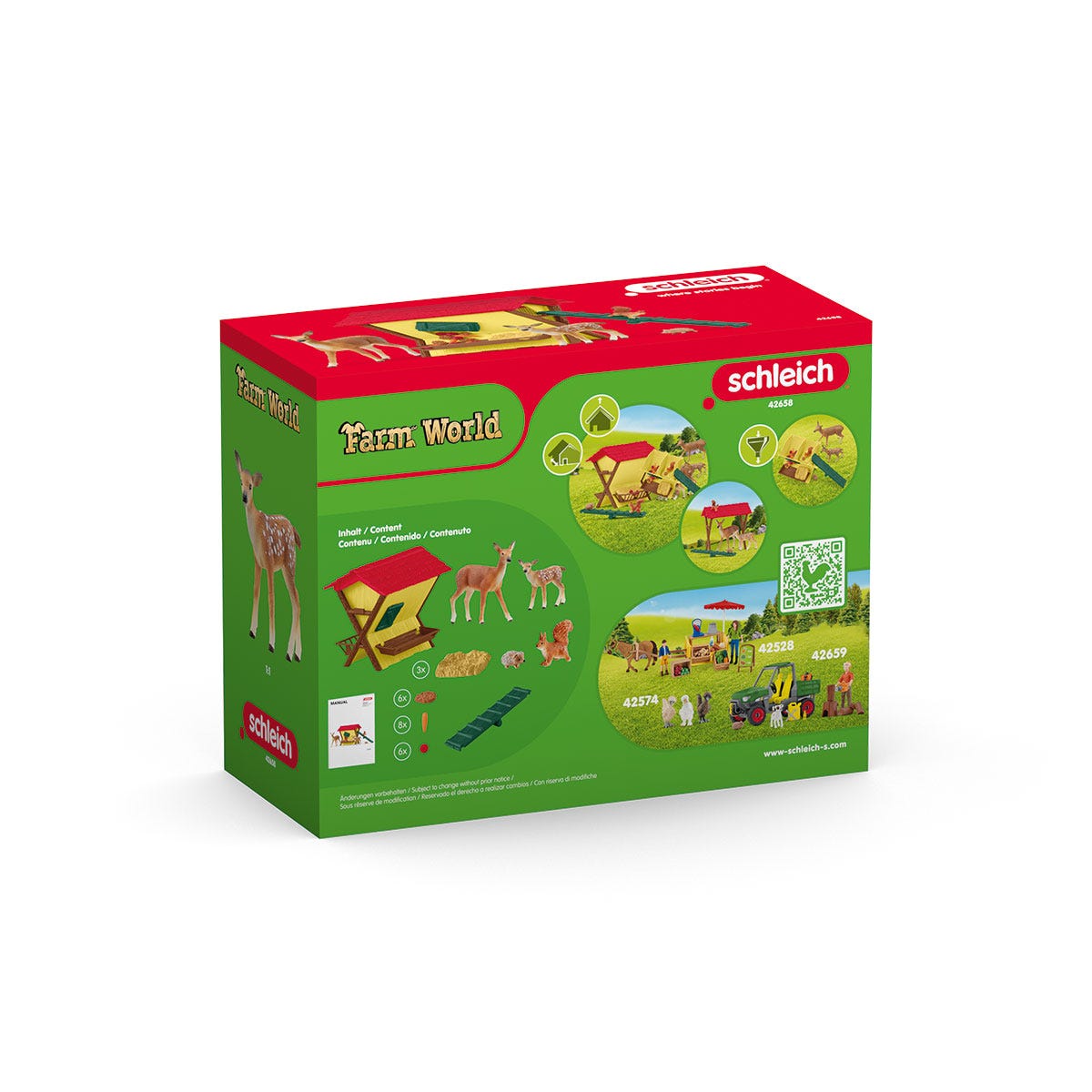 Schleich WILD LIFE Mangiatoia nel Bosco 42658 animali foresta