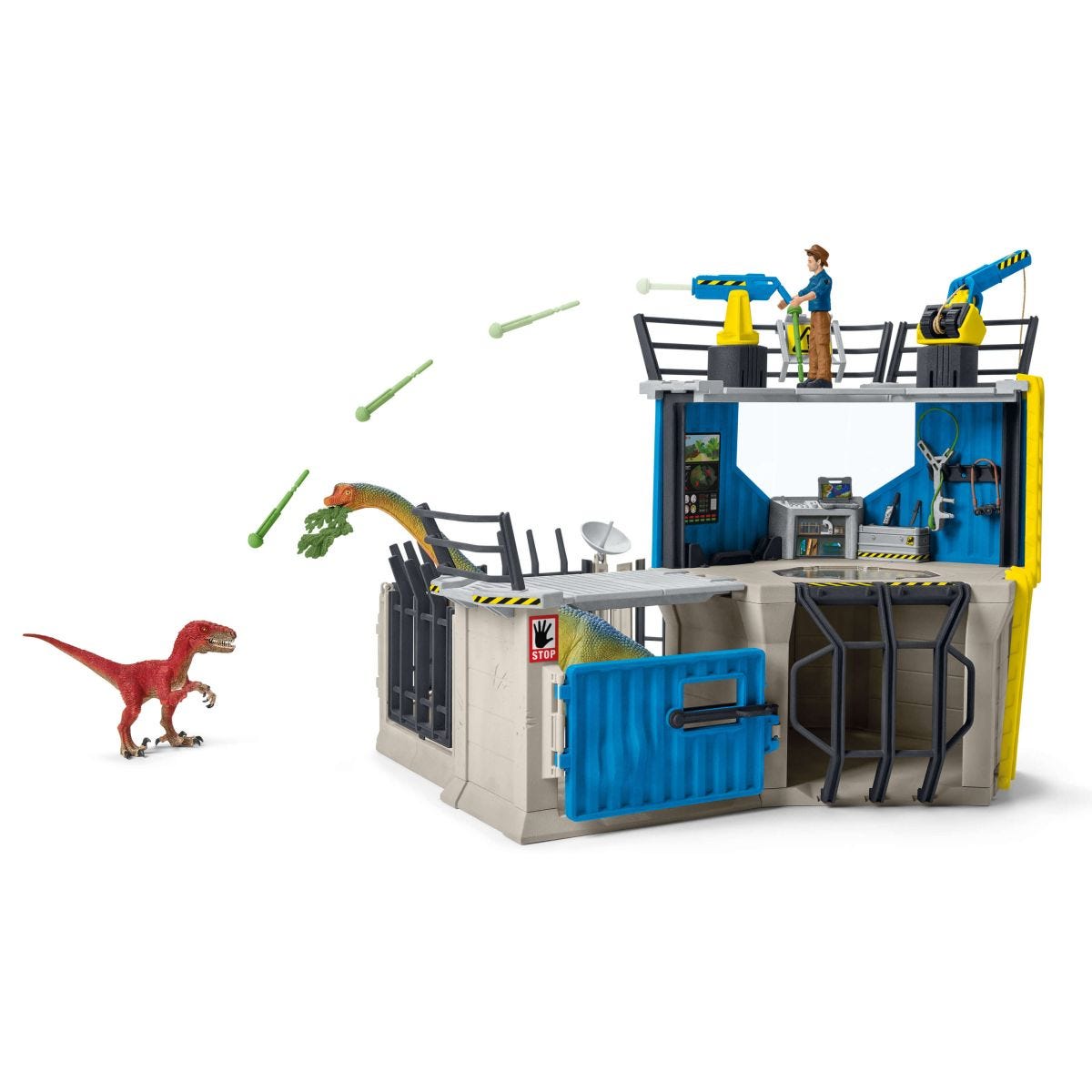 Schleich Dinosaurs Stazione Ricerca 41462 playset 2 dinosauri