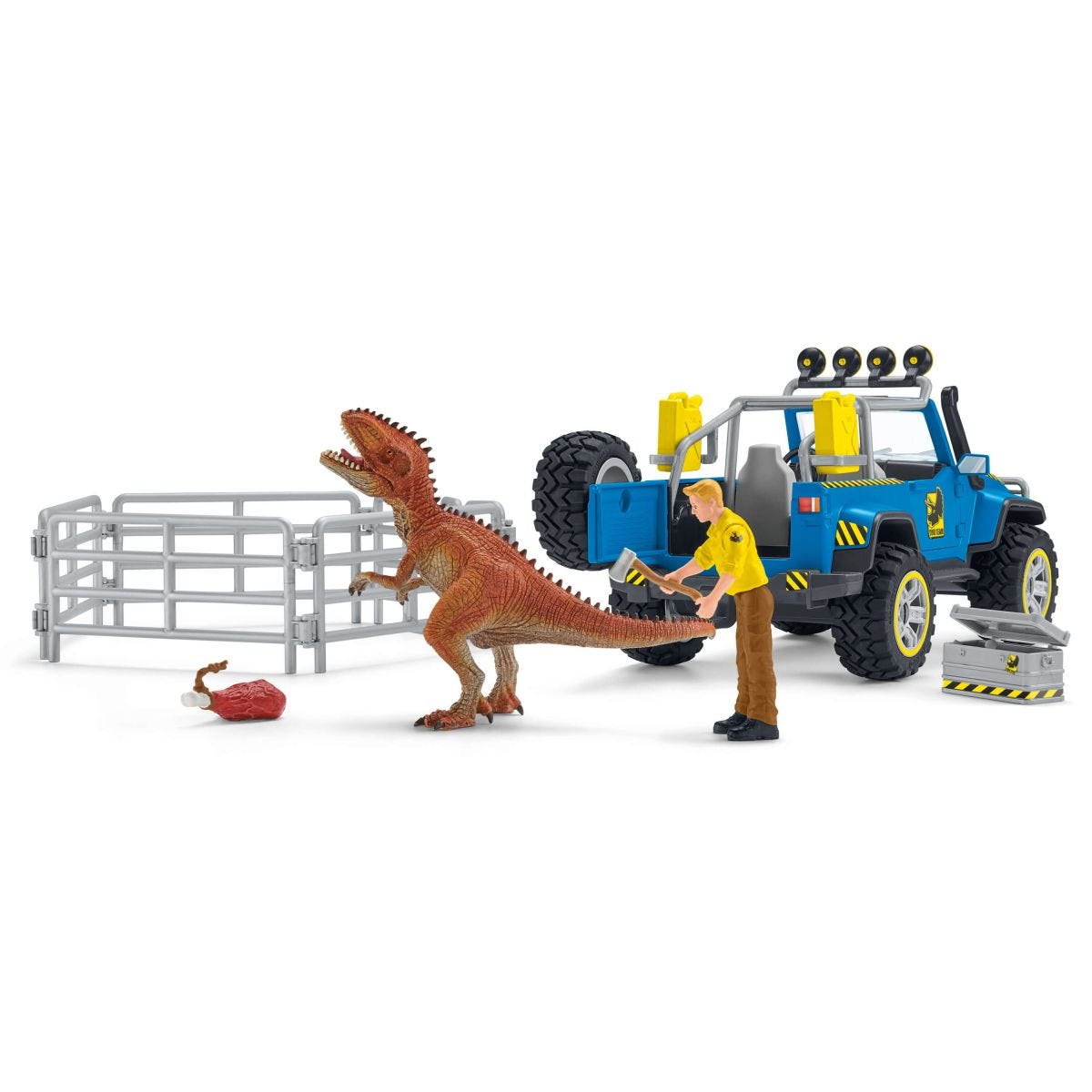 Schleich Dinosaurs Fuoristrada con Avamposto Playset 41464