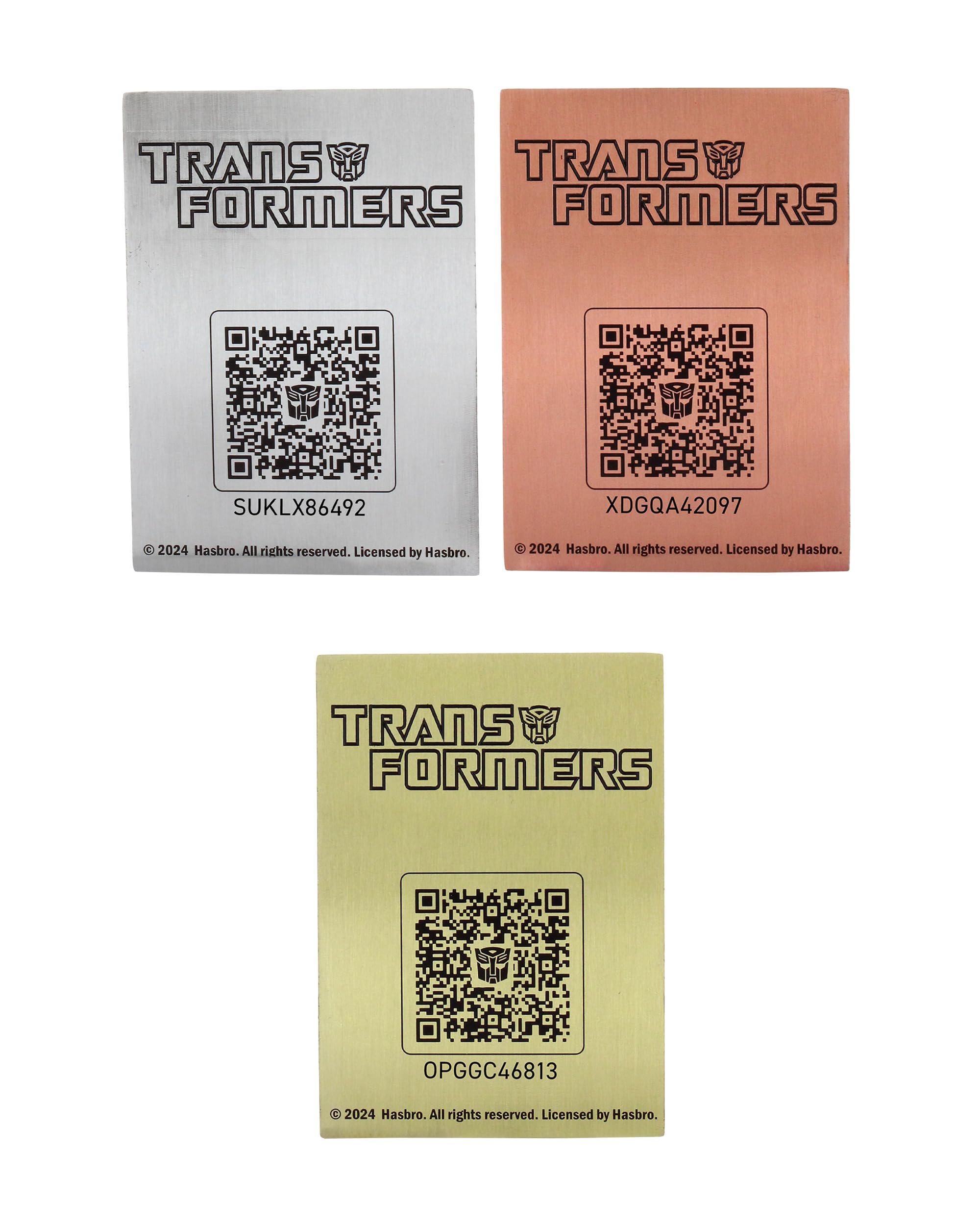Transformers Digiplate pacchetto iniziale 3 piatti metallo
