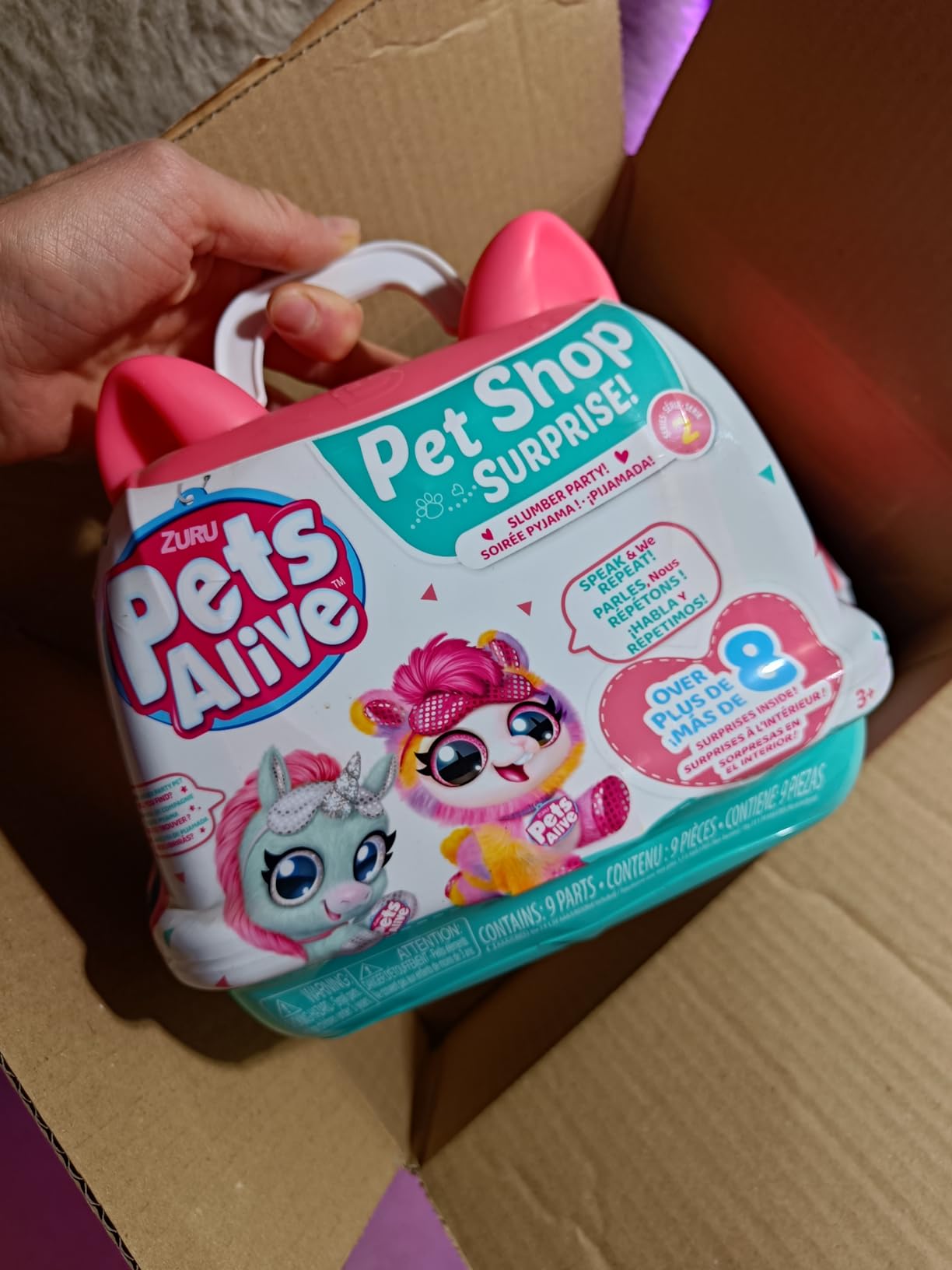 Pets Alive Pet Shop Surprise Gattino Serie 2 peluche parla e ripeti