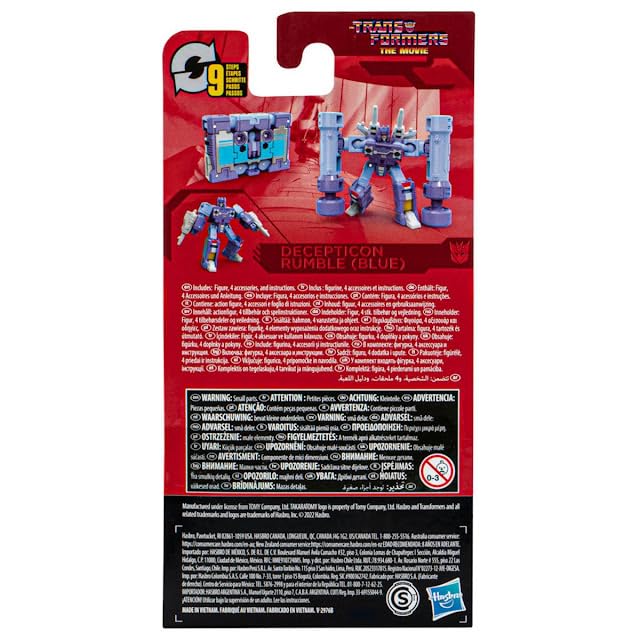 Transformers Studio Series Core Rumble Blu action figure 8,5 cm