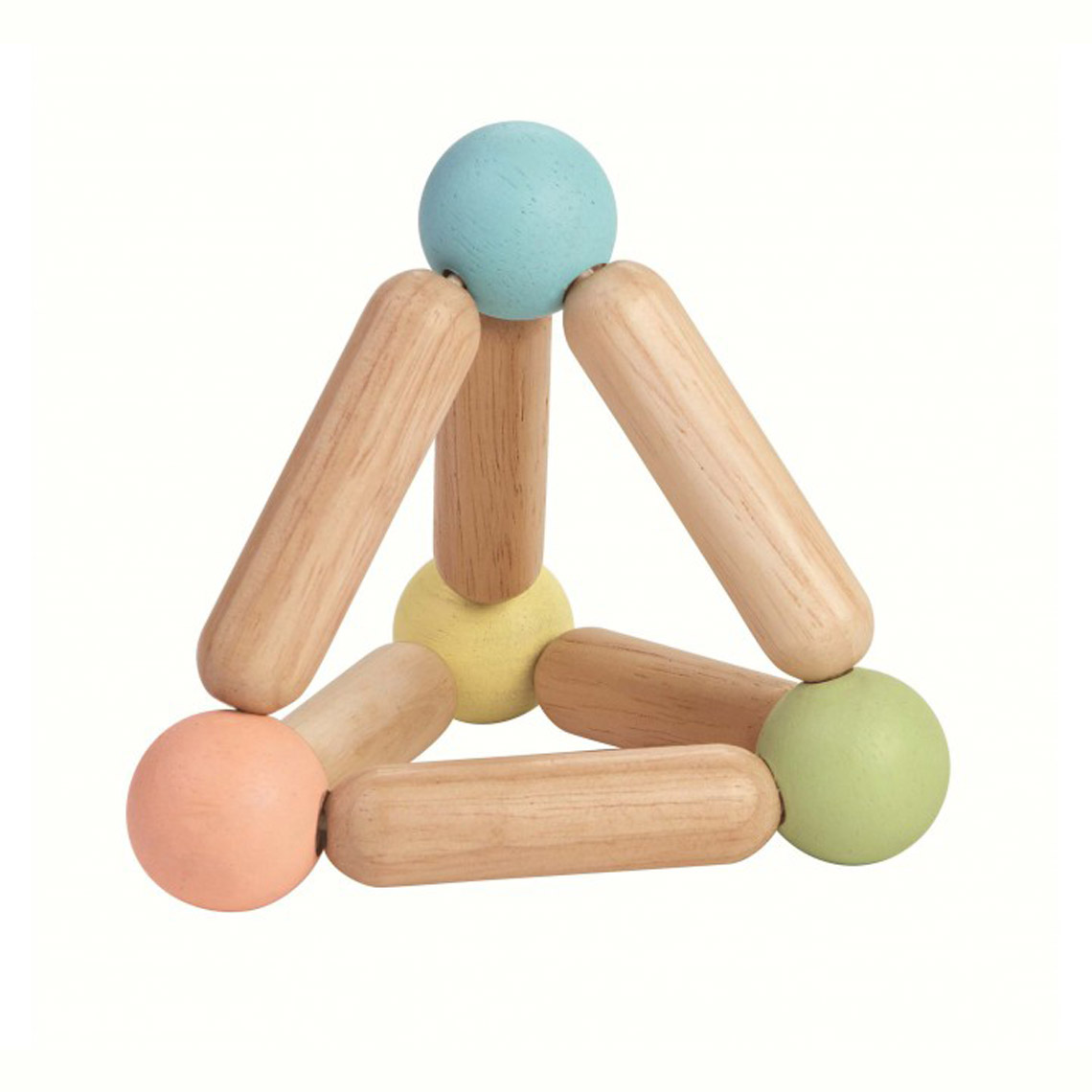 Kreativa Wooden Rattles Rattle Triangle sonaglio legno triangolo