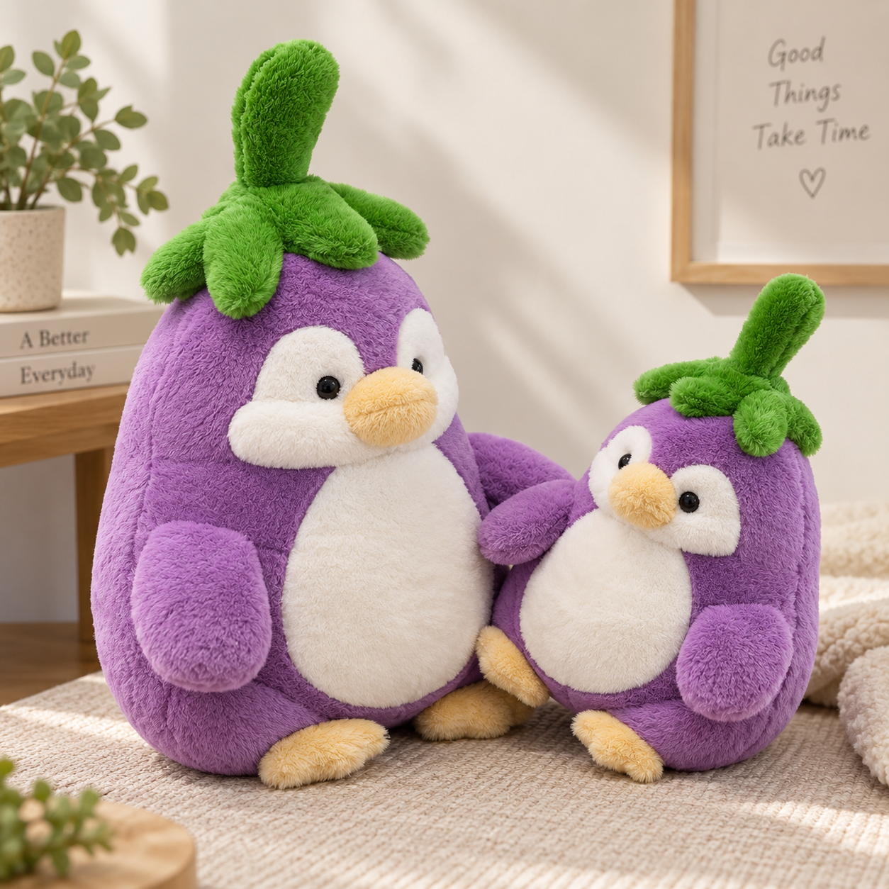 ToyalFriends More Animals pinguino melanzana peluche 30cm viola morbido