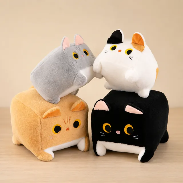 ToyalFriends Cats Gatto Cubo 20cm Peluche Nero Cuscino