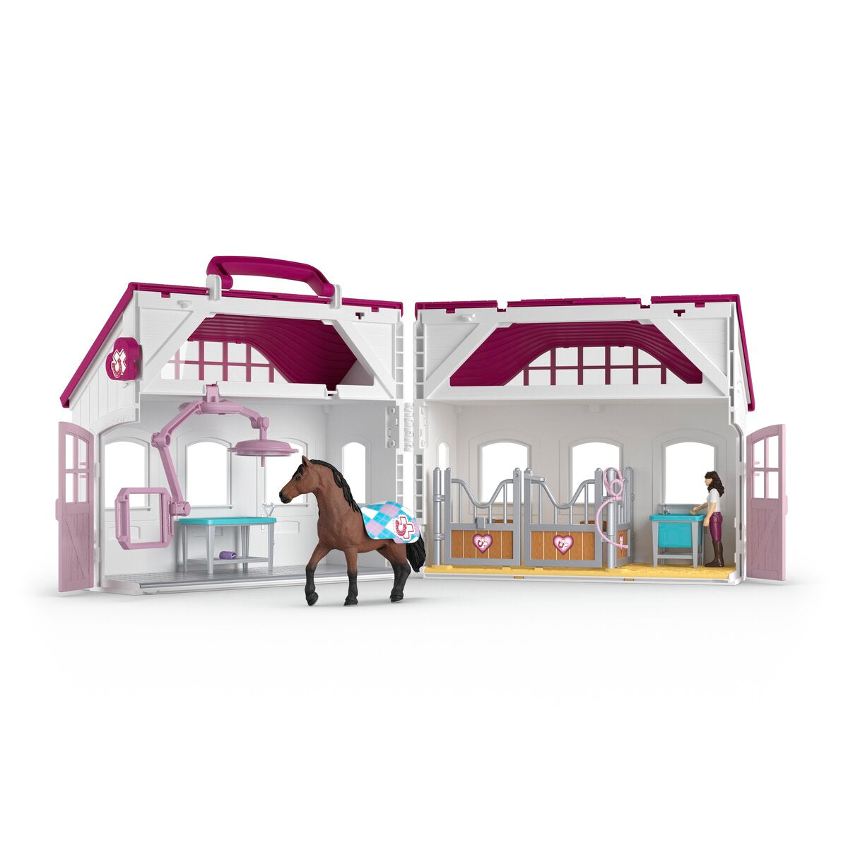 Schleich Horse Club Clinica per cavalli playset 42787 stallone