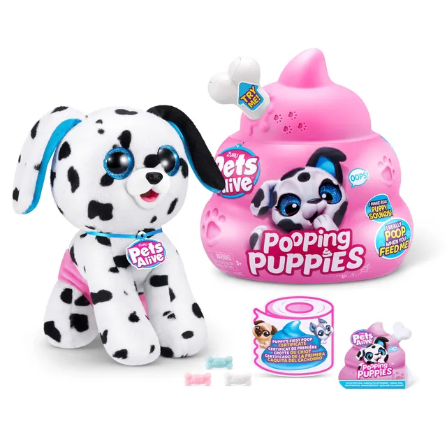 Pets Alive Pooping Puppies peluche cucciolo Dalmata interattivo