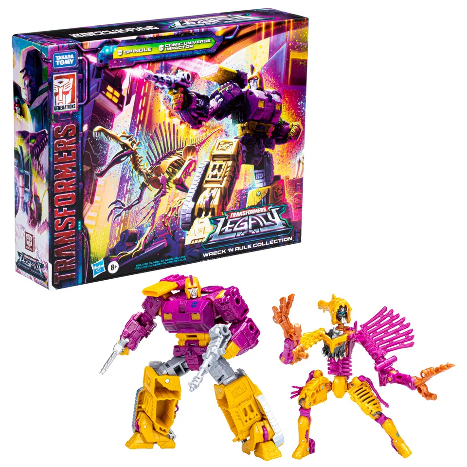 Transformers Legacy Impactor e Spindle action figure 14 cm