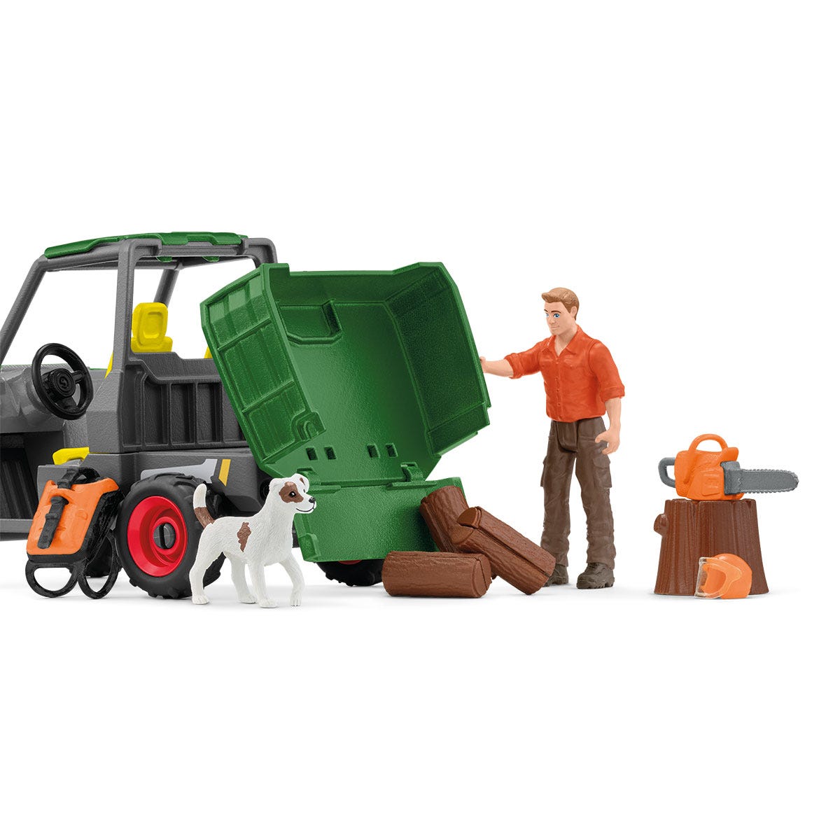 Schleich Wild Life Lavoro nei boschi playset 42659 fuoristrada
