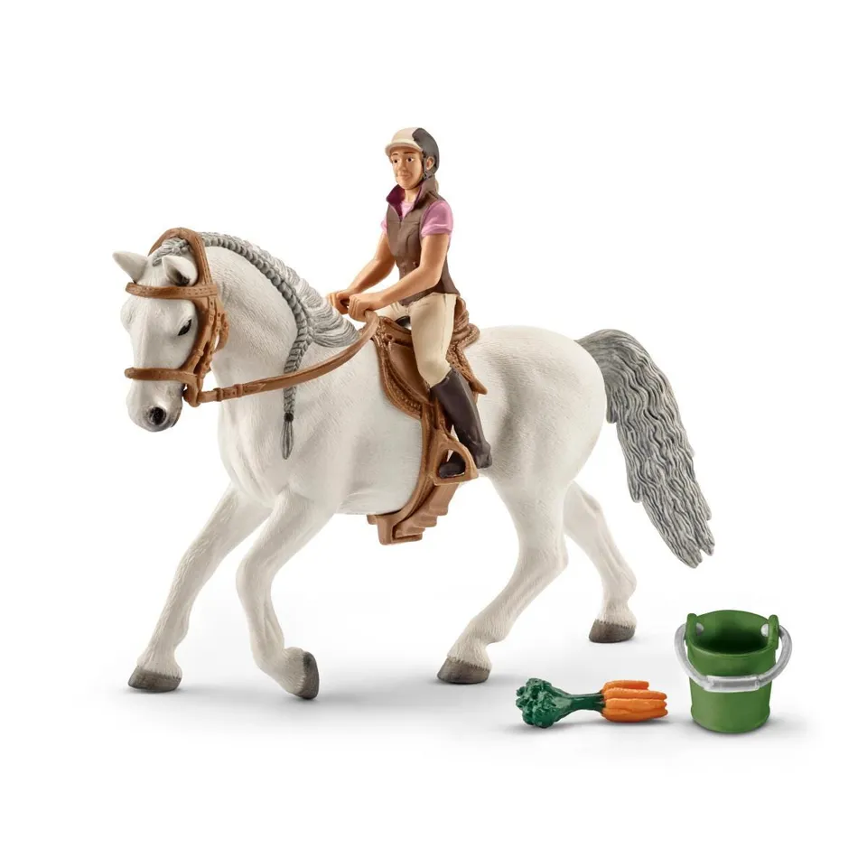 Schleich Horse Club Cavaliere playset con cavalla lipizzana