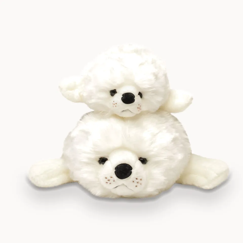 La Pelucherie Sea Arsène foca peluche 30 cm bianca