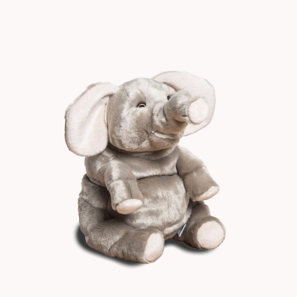 La Pelucherie Jungle Elefante Basile peluche 40 cm grigio