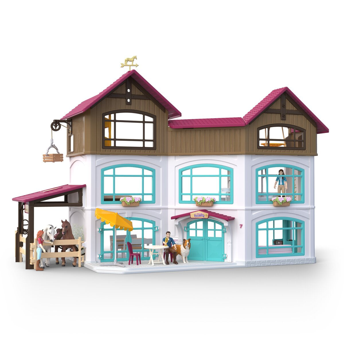 Schleich Horse Club Villa Lakeside 42785 playset scuderia con cavalli