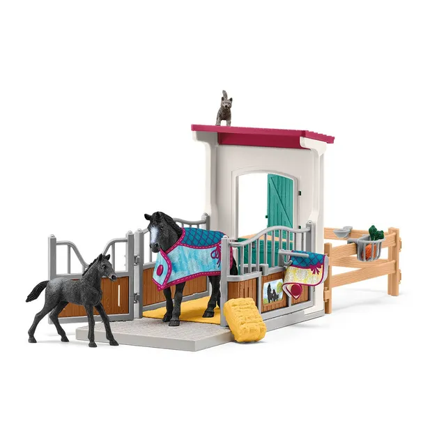 Schleich Horse Club 42611 Box Giumenta e Puledro Playset Appaloosa