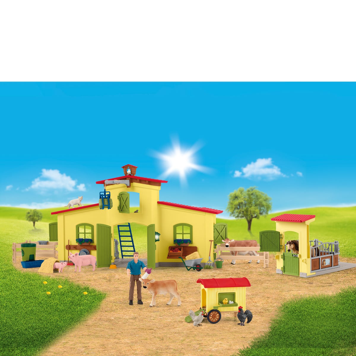 Schleich Horse Club 72224 Fattoria Giocattolo con Animali