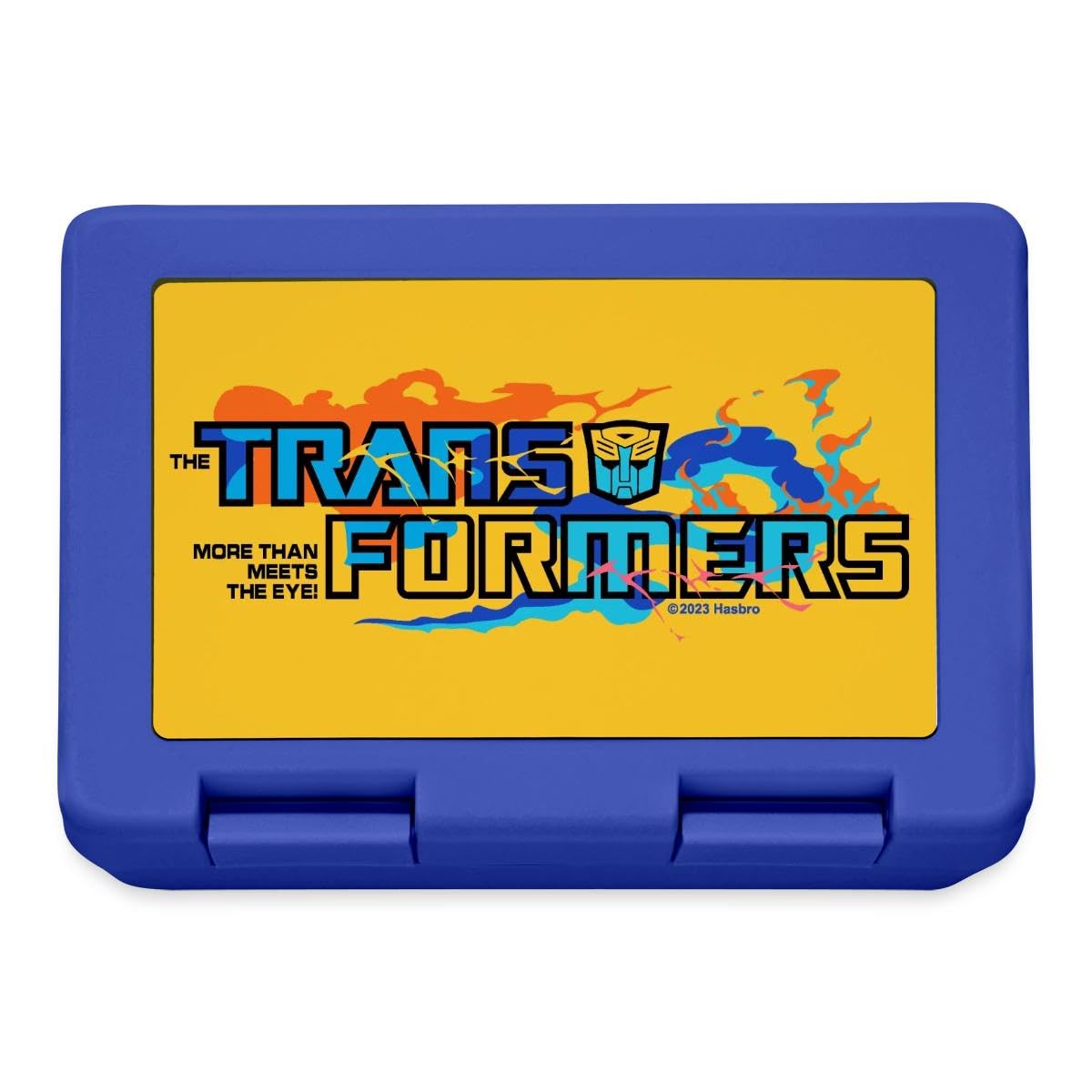 Transformers Logo More Than Meets Eye lunchbox portapranzo blu