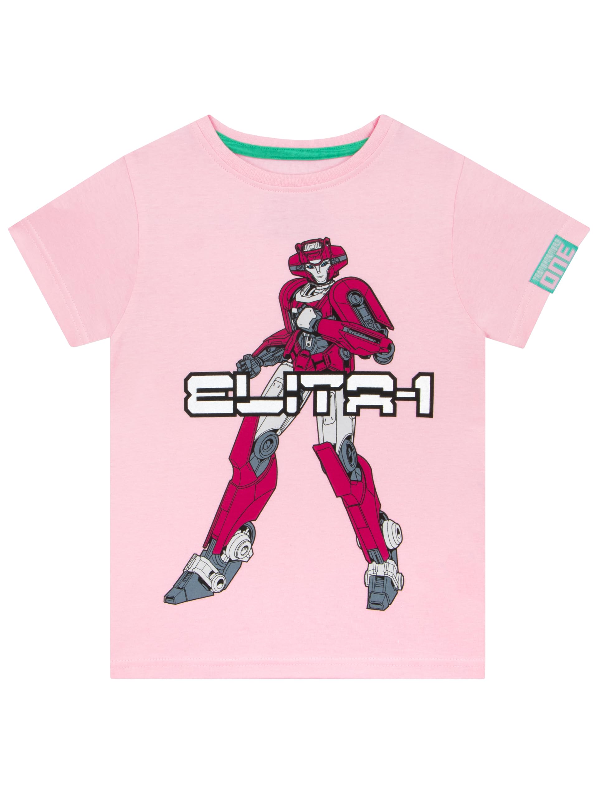 Transformers One T-Shirt Bambina Rosa Elita Cotone 3-10 Anni