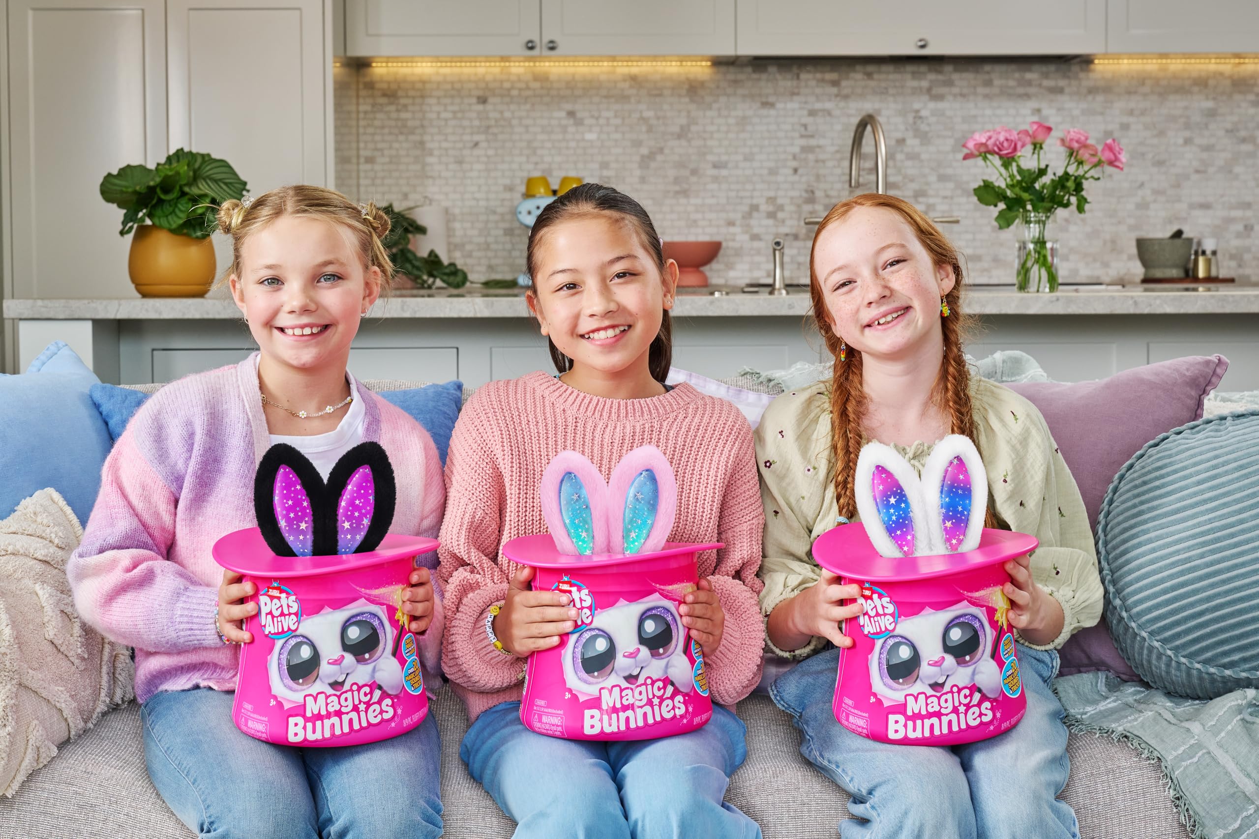 Pets Alive Magic Bunnies Sootie coniglio peluche magico nero