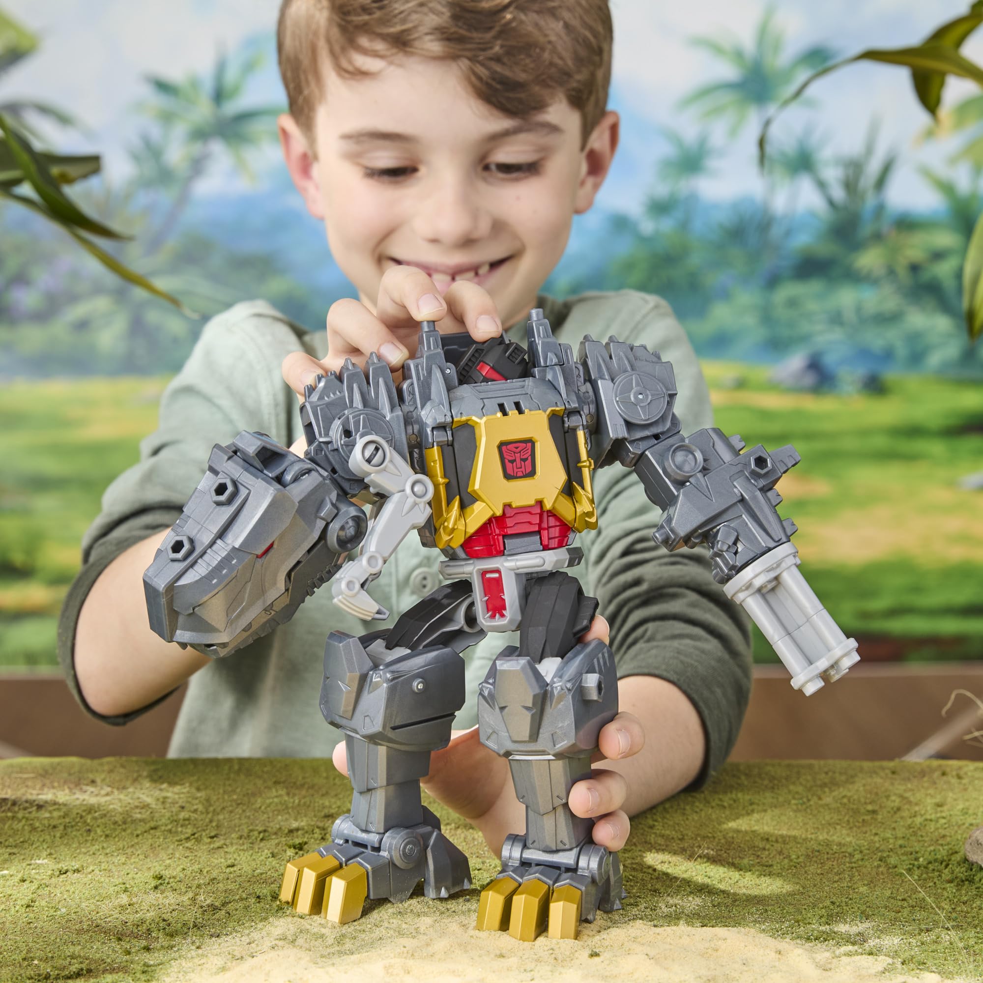 Transformers Cyberworld Grimlock Divora e Combatti action 22,5 cm