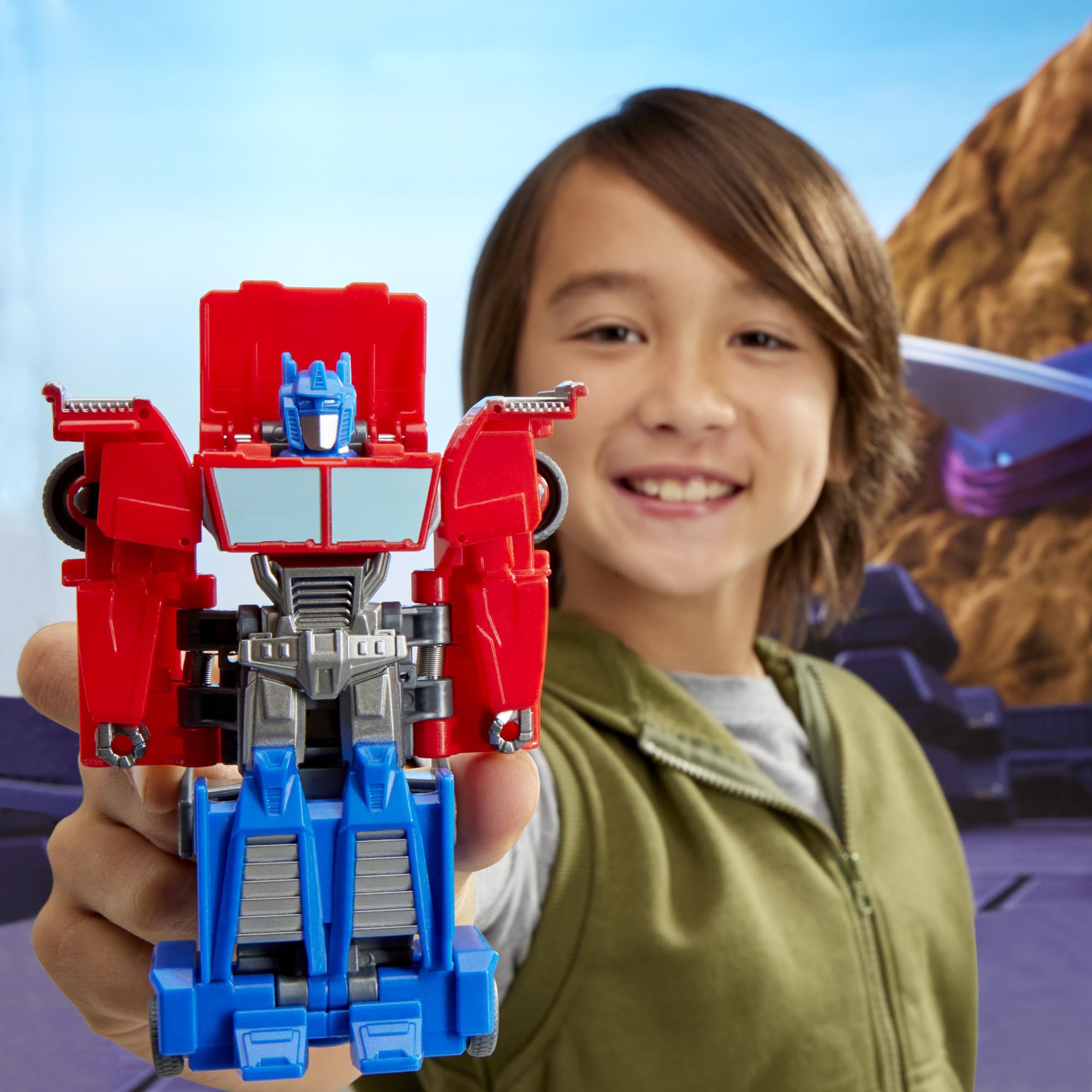 Transformers EarthSpark Optimus Prime action figure 10 cm Smash