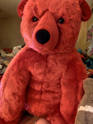 La Pelucherie Red Jules Bear orsacchiotto Small 35cm rosso