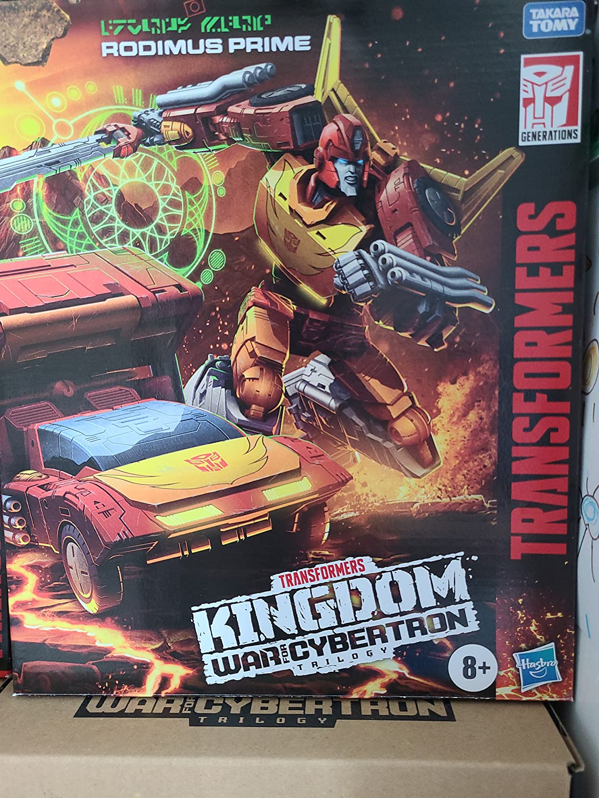 Transformers Kingdom Rodimus Prime action figure Commander 19 cm