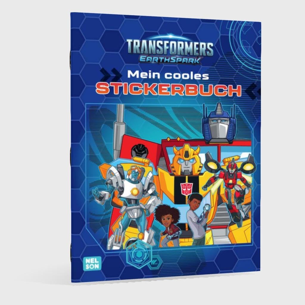 Transformers Earthspark Libro Sticker e da Colorare 4 Anni