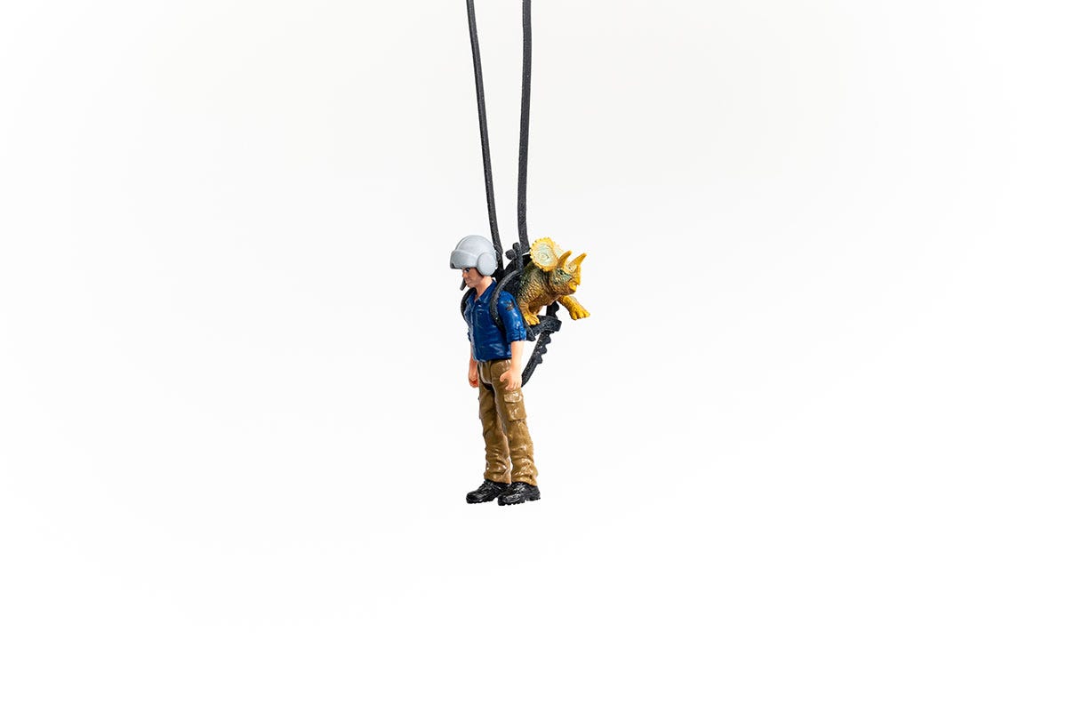Schleich Dinosaurs 41471 Dino-soccorso paracadute Triceratopo