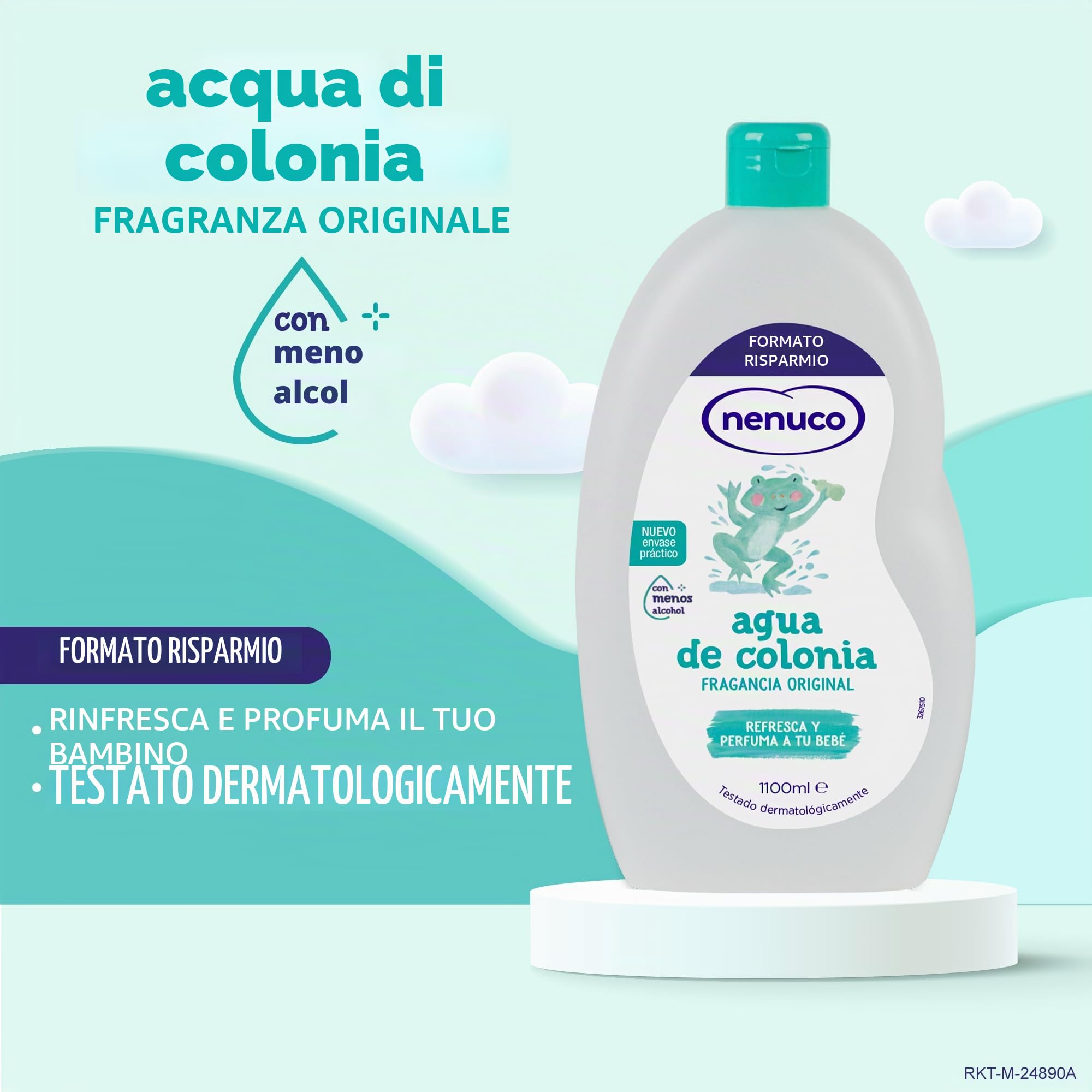Nenuco Originale Acqua di Colonia Bambini 1100 ml Meno Alcol