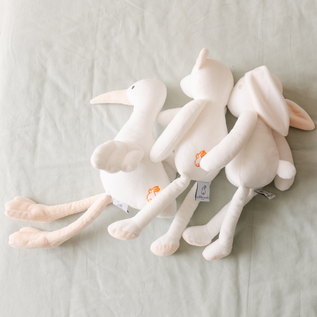 La Pelucherie First Rabbit peluche coniglio 35cm bianco ipoallergenico